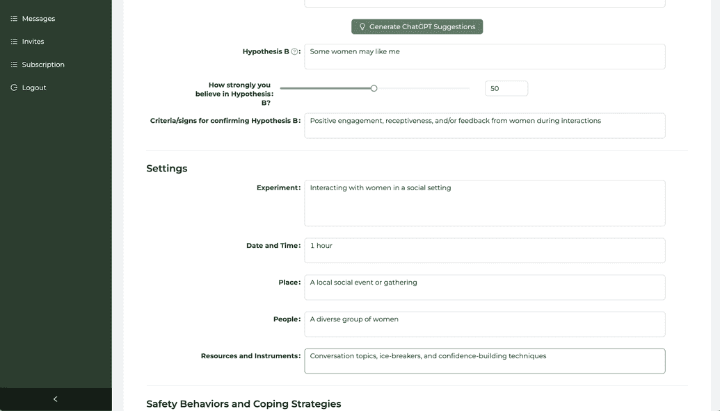 Behavior Experiment in Provider Platform
